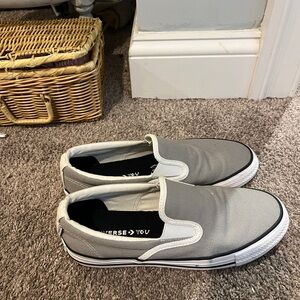 Converse Gray Slip-On Sneakers